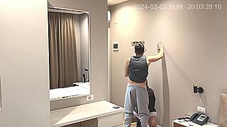 Spy cam caught my chubby girlfriend banging the Baywatch guy behind my back in homemade clip.