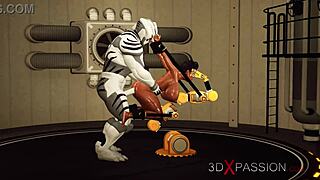 Big tits beauty enjoys extreme restrained sex with monster cock