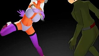 Sharifa's heroic scenes in the anime-style video game