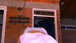 The stepdaughter was so tight he went slow to avoid hurting her, then she relaxed completely