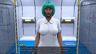 Stranded in Space 1 - Waking Up to Huge Hentai Boobs