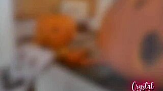 Pumpkin carving with my hot step aunt