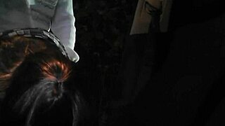 T-girls banging hard at car park and porn theater