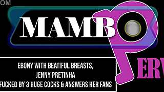 Brazilian Ebony Jenny Pretinha Twerks Before Intense Fucking
