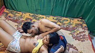 Hanif and Adori's big black cocks in action with a hot blowjob and rough sex