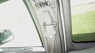 Bait bus tricks real estate agent Brian Adams into fucking Tegan Reigns