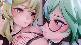 Pinksama Night in Mondstadt Ep Rocks with Wild 3D Hentai Action! Wow!