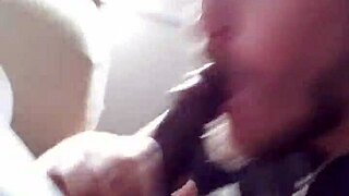 I gave a blowjob to that big black cock