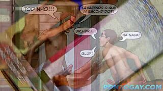 Amateur gay cartoons featuring big cock and virgin assholes