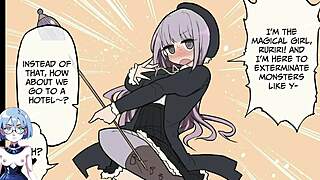 Futanari monster vs magical girl in anime game