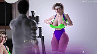 Huge Natural Tits On Curvy Mature Stepmom!