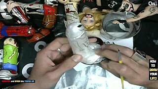 Its Time To Finish Painting The Little Grey Alien Dildo