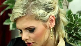 Glam Slut Soaked in Jizz After Wild Group