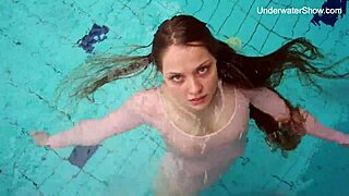 simonna gets steamy and wild at the public swimming pool today