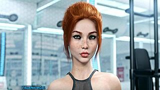 3D cartoon with hot gym girls in HD quality