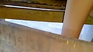 Upskirt Peek at Colombian Student