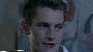 conflicted christian twink trevor harris explores first gay sex with older pierce paris.