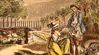 Vintage erotic drawings from retro comic collection