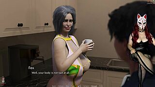 Mature MILF flashes pussy upskirt in Golden Boy 17.