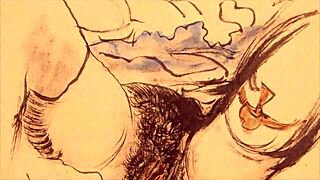 Vintage Erotic Illustration From Retro Comic