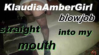 Horny Milf Klaudiaamergirl Great Blowjob Mouth Full Of Cum