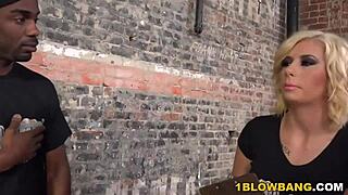 Cindy Lou Takes on Interracial Gangbang with Bukkake Finish