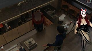 Mature MILF flashes pussy upskirt in Golden Boy 17.