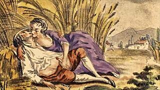 Vintage erotic drawings from retro comic collection