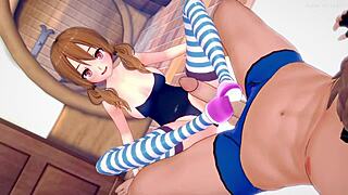 Stepsister Gets Wet From Foot Play In Bikini!