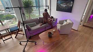 Shocking! Stepdaughter Takes Anal from Stepdad Behind Scenes!