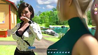 Hentai slut handles monster cock in rough gameplay