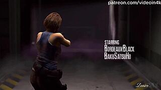 I can't beleive futa excella is testing her huge cock on jill valentine in resident evil ai upscaled