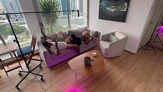 Shocking! Stepdaughter Takes Anal from Stepdad Behind Scenes!