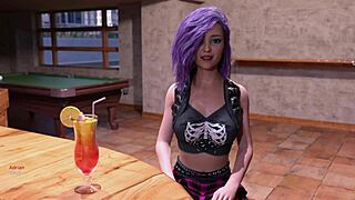 Football star 0.1 scores with petite redhead in cartoon action