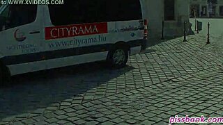 Extreme public pussy squirting and peeing outdoors in detail