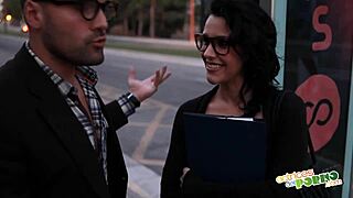 In this casting interview, the Spanish math teacher, a shaved Latina teen, engages in hardcore actions with the interviewer, her hairless pussy on display.