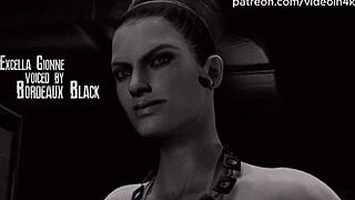 I can't beleive futa excella is testing her huge cock on jill valentine in resident evil ai upscaled