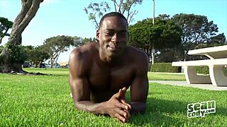 Desmond sucks hunk's cock in gay fantasy