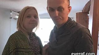 Wow, skint fellow lets sexy friend pound his girlfriend for hard cash!