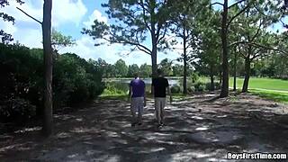 naughty gay men pound each other in rough reality scene