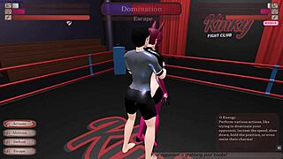 kinky hentai wrestling in fight club game ep 1