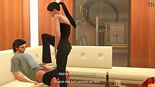 Naughty post-game action in 3D hentai preview