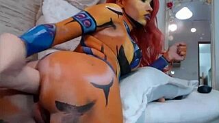 Cosplay Camgirl Stretches Her Tight Ass with a Massive Dildo. What’s Next?