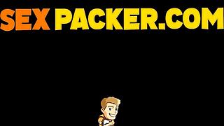 Blonde babe sucks concierge's big cock after barcelona party