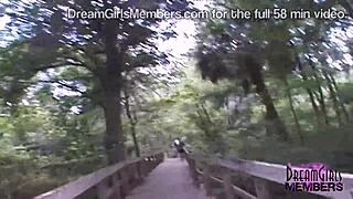 Redhead Stuns with Bold Public Nude Streak Through Park