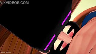 novia plays hentai 3d with enderman mask