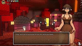 Endersitch's big ass takes it hard in Minecraft porn
