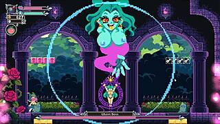 像素风巫女色情游戏，怪物大屌乳交加脸射，第13集