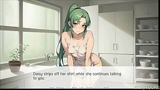 Big Cock Thigh Job in Kitchen