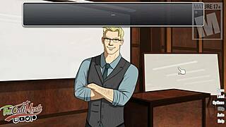 student flirts with muscular teacher